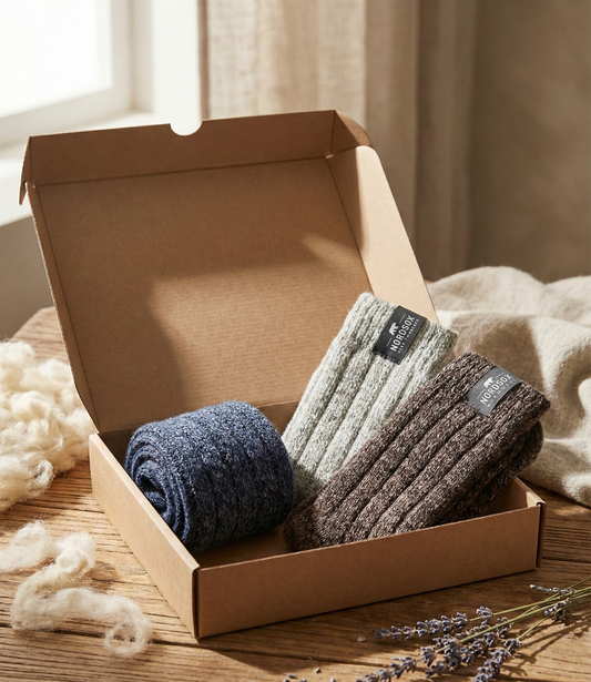 Doğal Merino Yünlü Kışlık Çorap